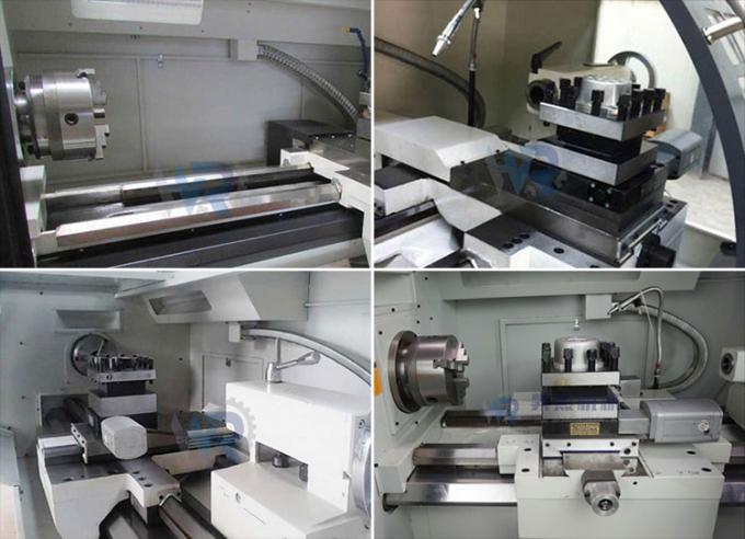 Ck6150-1000 سرير مسطح آلة التداول 4 محطة برج 1