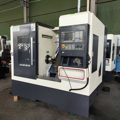سرير منحني Tck40 هيدروليك تشاك Cnc تحويل آلة الدوائر