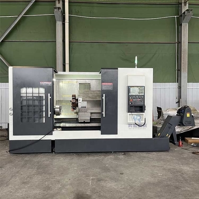 الحد الأقصى للتأرجح فوق السرير قطر ملم Φ560 سرير مسطح آلة التدوير CNC لقدرة المبرد L150