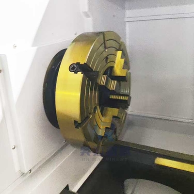 Qk1322 مزدوج شاك أفقي سرير مسطح الآلي CNC أنابيب الخيوط آلة الدوائر للمعدن